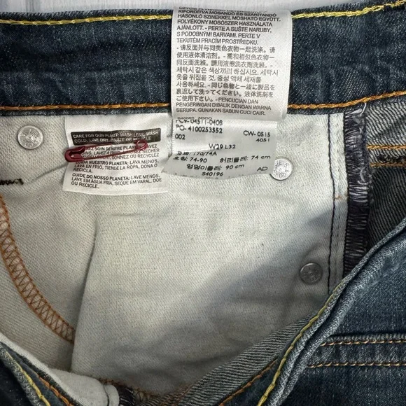 Levi's Men's Dark Blue Slim Jeans - Picture 3 of 3